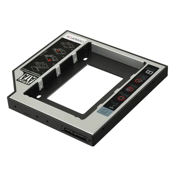 DeepFox Aliuminio Plastiko 2nd HDD SSD caddy 12,7 mm SATA 3.0 2.5