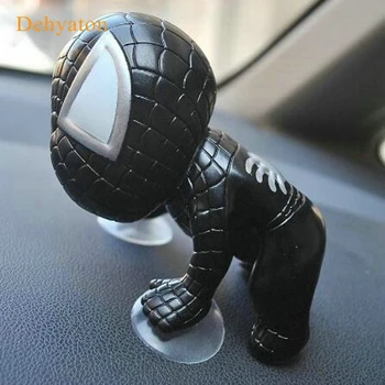 Dehyaton 360 Sukasi Mielas 3D Laipiojimo žmogus-Voras Lipdukas su Atžalų Automobilių Galva Galinio Lango Lipdukas Auto Ornamentu Lėlės Decal