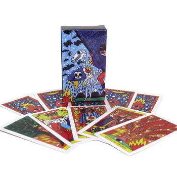Del fuego taro kortų žaidimas, 78 kortos, likimo gaires, paslaptingas kelionių žaidimas šeimai šalis, stalo žaidimai, dovanos