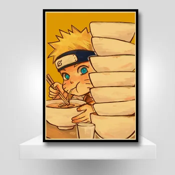 Derliaus Naruto Anime Plakatas Retro Animacinių Filmų Vaidmenis, Plakatai, Kraft Popierius, Dekoratyvinis Dažymas Namų Dekoro Siena Lipdukas Gerbėjai Kolekcija
