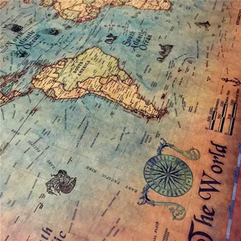 Derliaus Pasaulyje Navigacijos Žemėlapis Siena Lipdukas Senosios Schemos Retro Amatų Popieriaus Tapyba, Plakatas Žemėlapis Žemėlapis Namo Garažas Apdailos Fonai