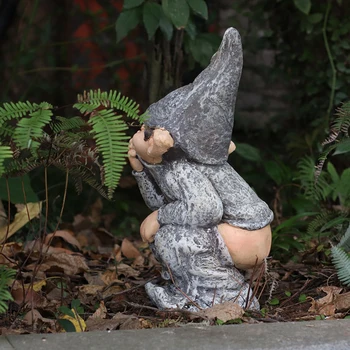 Derva Įdomus Elf Ženklų Papuošalai Ekranas, Formos Modeliavimas Juokinga Gnome Miniatiūriniai Nykštukas Statulėlės Statula Sodo Dekoro Sodas