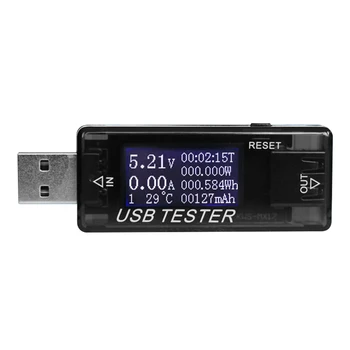 Detektorius Rodo Esamą Elektros Srovės Ir Įtampos Testeris Daugiafunkcinis LCD Įrankiai USB Skaitmeninis
