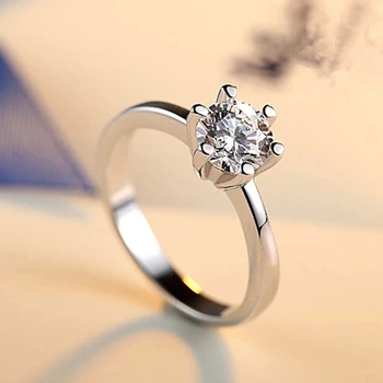 Didmeninė kaina šešių letena aukso spalvos žiedas Austrijos kristalų cirkonis žiedas Kalėdų dovana vestuvių moterų mergina papuošalai, žiedai, lr096