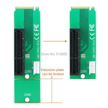 Didmeninė M2 PCIE Adapteris NGFF M2 PCI-e 4x Lizdas Stove Kortelės M klavišą M. 2 SSD Port PCI Express 