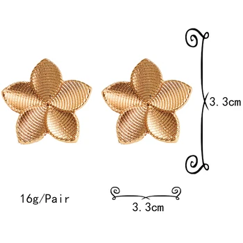 Didmeninė Mados Mielas mažai auskarai Aukštos kokybės Aukso Žiedų Metalo lašas auskarai Nauji Papuošalai, Aksesuarai Moterims