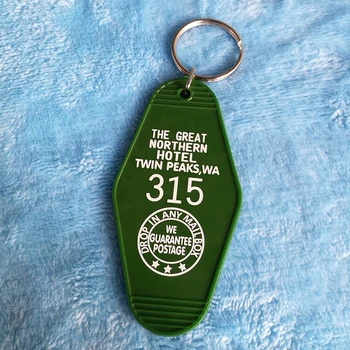 Didžiosios Šiaurės Viešbučio Kambarį # 315 Twin Peaks KeyTag Key chain paketų prižiūrėtojų raktinę