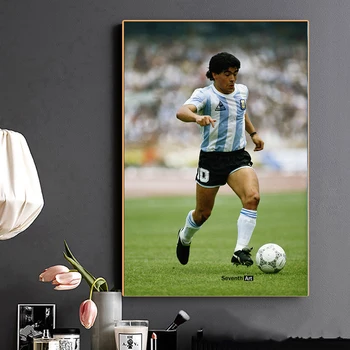 Diego MARADONA Plakatas Futbolo Žaidėjas Nuotraukas Dievo Ranka Plakatas ir Spausdina Drobė Menas, Sienų Tapyba Meno Namų Puošybai