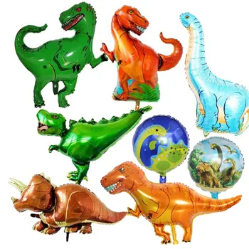 Dinozaurų Džiunglių Šalis Balionai Vienkartiniai Indai, Rinkinys, Gimtadienio Dekoracijos Vaikams Plokštė Puodeliai Dinozaurų Temą Šalies Prekių
