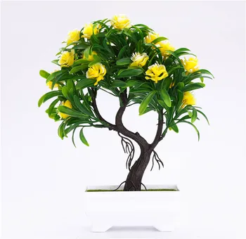 Dirbtinis Žalieji Augalai Bonsai Plastiko Nedidelis Medis Puodą Vazoninių Augalų Ornamentais Namų Stalo Sodo Kalėdinė Dekoracija 52841