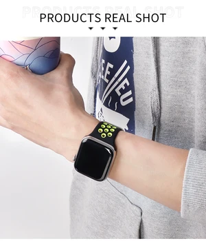 Dirželis Apple Watch Band Se 40mm 44mm/42mm/38mm Priedai Silikono Diržas Sporto Apyrankę iWatch Serijos 6 SE 5 4 3 21 Watchband