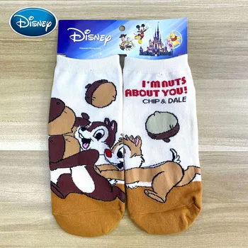 Disney 1Pair Animacinių filmų New Mickey Užšaldyti Kojinės Animacinių filmų Anime ten spalvos kojinės mielas seklių burną sportas mergina medvilnės kojinės