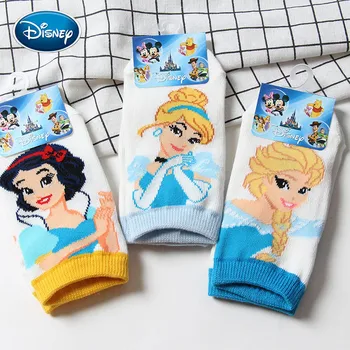 Disney cartoon vaikų kojinės mergaitėms medvilnės 3-5-7-9 metų kojinės pavasarį ir rudenį vasarą dideli berniukai plonas plonas princesė kojinės