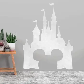 Disney Mickey Mouse Pilis Vinilo Sienos Lipdukas Berniukai Kambario Dekoro Mickey Vadovas Dizainas Vinilo Lipdukai Pasakų Pilies Sienos Plakatas