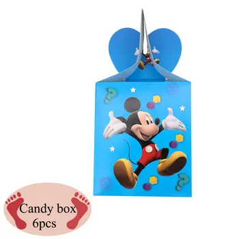 Disney Mickey Mouse Stalo Baby Shower Staltiesė Taurės Plokštė Animacinių Filmų Tema Vaikams Berniukas Džiaugtis Laimingas Gimtadienio Apdaila