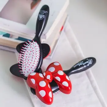Disney Mickey Užšaldyti plaukų įrašą Animacinių filmų oro pagalvės šukos plaukų anti-static šukos vaikų mielas šukos mergina Minnie širdies balionas šukos