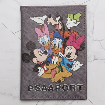 Disney Nauja Mickey Stereo Kortelės Turėtojo Pasą Nustatyti minnie ID Kortele Paso Turėtojas verslo kortelės turėtojas kortelę monetos piniginėje