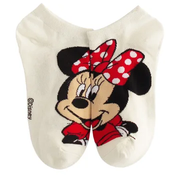 Disney nauja pora, modeliai, moterų kojinės medvilnės kvėpuojantis Mickey / Donald Duck / Minnie modelis penkių spalvų laukinių kojinės suaugusiųjų kojinės