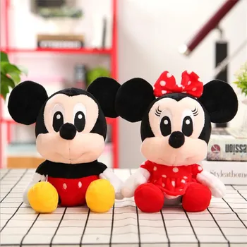 Disney Pliušas Žaislai, Minnie, Mickey Mouse Gyvūnų Dygsnio Vigny Lokys Įdaryti Lėlės Vaikams Kalėdų Dovanos