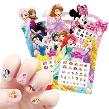 Disney Princesė snieguolė Sophia Mickey Minnie mergaitėms, Sušaldyti elsa ir Anna Žaislai, Makiažas, Nagų Lipdukai vaikams auskarai lipdukas žaislai