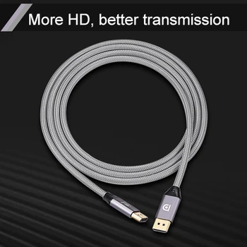 DisplayPort Cable 144Hz Display Port Kabelis 1.2 4K 60Hz HD 3D HDTV vaizdo plokštė Projektorius DisplayPort į DisplayPort Cable
