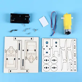 DIY Saulės Sistemos Mokslo Žaislas Saulės Plokštumos Robotas Surinkto Modelio Švietimo Žaislas, Vaikas Astronomijos Kit Mokymo Medienos Žaislas