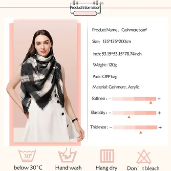 Dizaineris 2020 naujas žiemos skara moterų skaros pledas ponios kašmyro šalikai pashmina echarpe kaklo šiltas Trikampis bandana