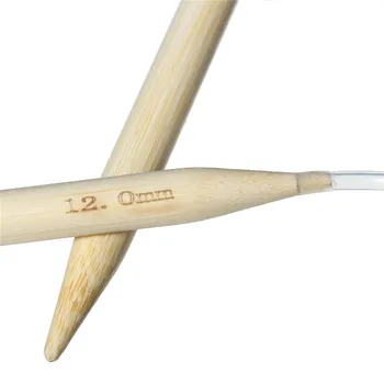 DoreenBeads Carbonized Bambuko Apskrito Mezgimo Virbalai Skaidrus Vamzdelis puošybinės Mezgimo Megztinis 80cm Ilgio,1Pair