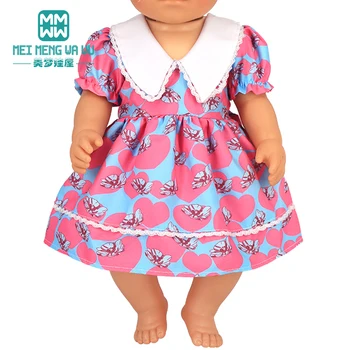 Drabužių lėlėms tinka 43-45cm kūdikių new born lėlės priedai Megztinis kostiumas, drabužiai, striukė, kostiumas