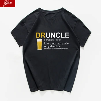 Druncle juokingi Marškinėliai vyrams Dėdė Drunker programuotojas Tee Alaus T-shirt Sarkastiškas Grafinis Naujovė humoro vyriški marškinėliai vyrams, drabužiai