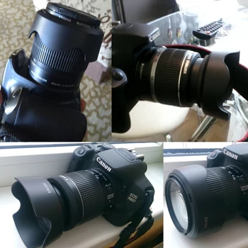 DSLR Fotoaparato Objektyvo Gaubtą, 58mm EW-63C Kaištiniai Canon 200D 1300D 700D Sukilėlių T5i 100D su EF-S 18-55mm STM Maišelį Atveju