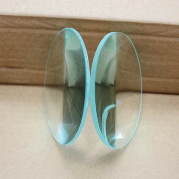 Du kartus Išgaubto Stiklo Objektyvo Židinio Optika Biconvex Stalinis Didinamasis Stiklas Objektyvas Fizikos Mokymosi 30 50 60 70 75 80 84 90 mm