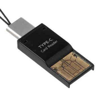 Du Viename USB Type C) USB 2.0, A Tipo Micro SD TF Atminties Kortelės Skaitytuvo Adapteris