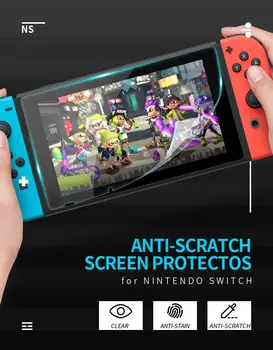 Duomenų Varlė 2 Vnt HD Ultra Plonas Screen Protector Anti-Scratch Apsauginės Plėvelės Nintendo Įjungti Konsolę NS Ekrano Odos Apima