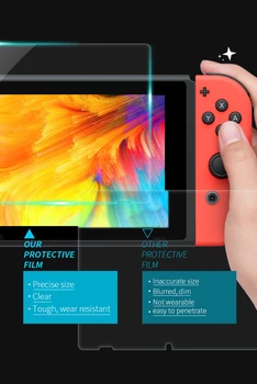 Duomenų Varlė 2 Vnt HD Ultra Plonas Screen Protector Anti-Scratch Apsauginės Plėvelės Nintendo Įjungti Konsolę NS Ekrano Odos Apima