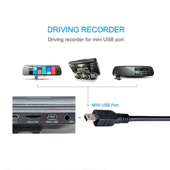 Duomenų Įkrovimo Kabelis Laido Adapteris, USB į USB Vyras į Mini 5 Pin B MP3 MP4 Grotuvas Automobilių GPS DVR Kamera HDD Mini USB Kabeliai.