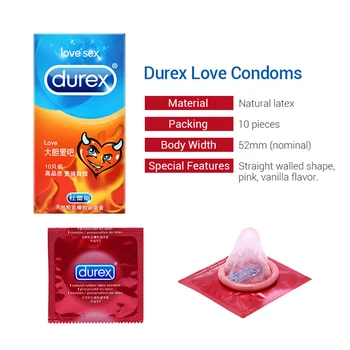 Durex Prezervatyvai Meilės Ultra Plonas Prezervatyvai Natūralaus Latekso Tepalo Atidėti Ejakuliacija Sekso Žaislai Suaugusiems, Intymios Produktus