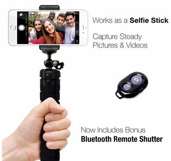 Duszake I8 Mini Trikojo Telefono Kamera Selfie Stick Trikojo Telefono Stovas Lankstus Mini Trikojis 