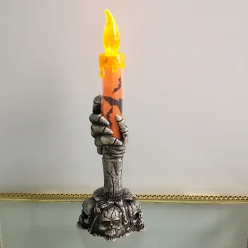 Dvasios Vertus Žvakė LED Elektroniniai Skeletas Žvakių Šviesos, Dūmų nemokamai Vestuves Helovinas Rekvizitai Apdailos Šviesos Helovinas 2020 m.