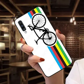Dviratį dviratį dviračiu meno Telefono dėklas Samsung Galaxy A50 A10 A20 A20E A20S A30S A40 A51 A70 A30 A6 A7 A8 atveju nuimama danga