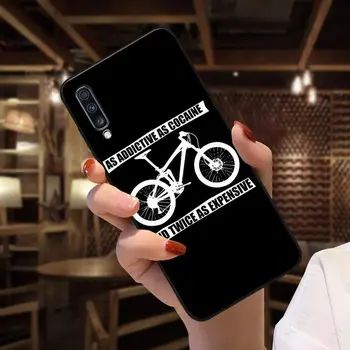 Dviratį dviratį dviračiu meno Telefono dėklas Samsung Galaxy A50 A10 A20 A20E A20S A30S A40 A51 A70 A30 A6 A7 A8 atveju nuimama danga