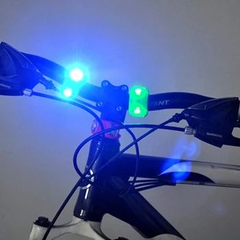 Dviračių Vandeniui Dviguba LED Varlė Uodegos Šviesos Lauko Naktį Jojimo Dviračiu Saugos Įspėjamoji Lemputė dviračių žibintai TSLM1