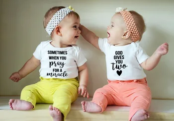 Dvyniai Nėštumo Skelbimas Dvyniai Komplektus, Kūdikių Berniukų, Mergaičių Bodysuits Tikisi Twin Nėščia su Dvyniai Nėštumo Atskleisti Tee