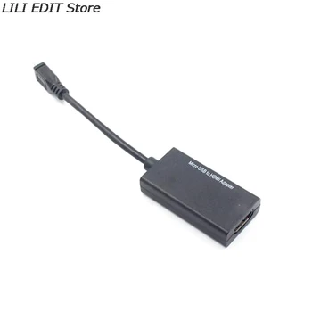 Dėl Micro USB Į HDMI Adapteris, suderinamas Skaitmeninis Vaizdo Garso Keitiklis Kabelio Jungtis Nešiojamas Telefonas Su MHL Uosto