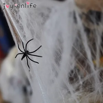 DŽIAUGSMAS-ENLIFE Halloween Baisu Šalies Scenos Rekvizitą Balta Tampri Voratinklis voratinklyje Siaubo Helovinas Apdailos Baras Haunted House