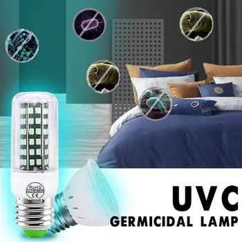 E27 Baktericidiniu, Šviesos, uv-C Lempa esterilizador uv-C LED valymo virtuvė Lemputė GU10 LED UV Lempa Lampada uv Germicida Baldai, Įrankiai