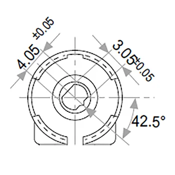 EClyxun 1pcs/daug PIHER reguliuojamas potenciometras PT15-4.7 K horizontalaus ovalo formos skylę žoliapjovės potenciometras