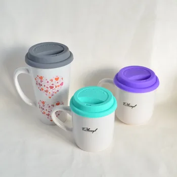 Eco-Draugas silikono moliniai puodeliai(be puodeliai)apsauga nuo dulkių moliniai Keramikos gerti Kavos Puodeliai, taurės dangteliai skirtingi dangteliai skersmuo