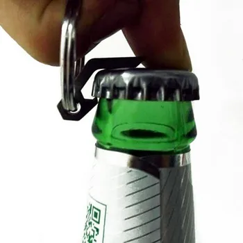 EDC Pavarų mini lengvas butelis alaus atidarytuvas paketų prižiūrėtojų raktinę kišenėje įrankis naudingumas įtaisą Lauko stovykla, žygis