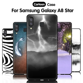 EiiMoo Silikono Telefono Dėklai Samsung Galaxy A8 2018 Mielas Animacinių filmų TPU Samsung Galaxy A8 SM-A530F SM-A530X Plonas Galinį Dangtelį
